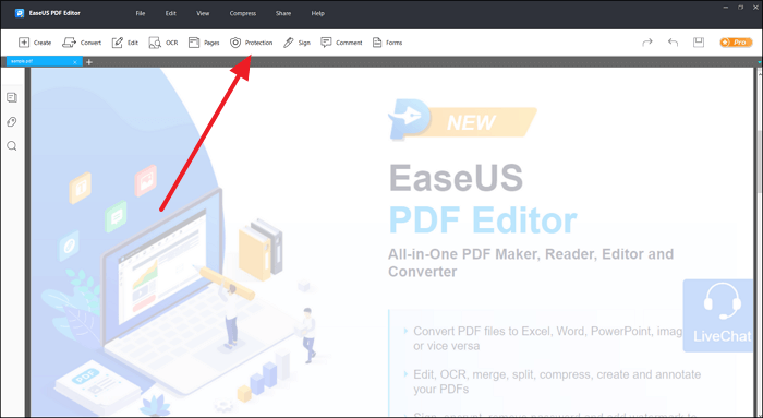 Outil de protection EaseUS PDF Editor