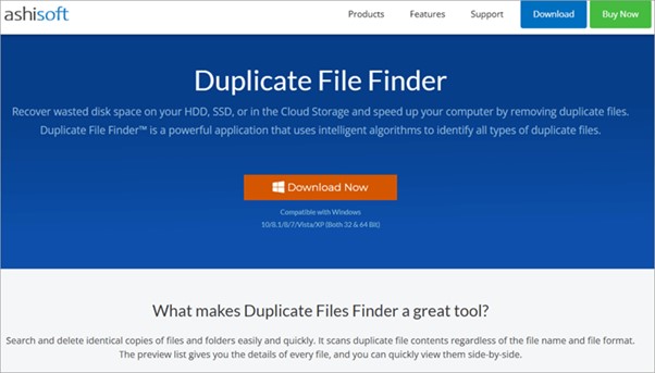 recherche de fichiers en double ashisoft