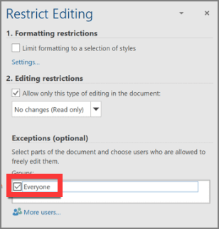 exceptions (facultatif)