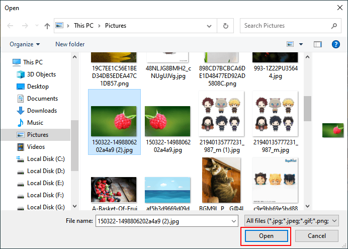 Sélectionnez les photos à verrouiller