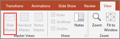 Masque des diapositives PowerPoint