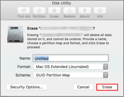 utilitaire de disque effacer 2
