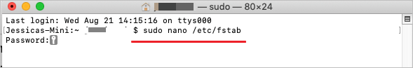 Activez l'écriture sur NTFS via Terminal sur Mac - 1