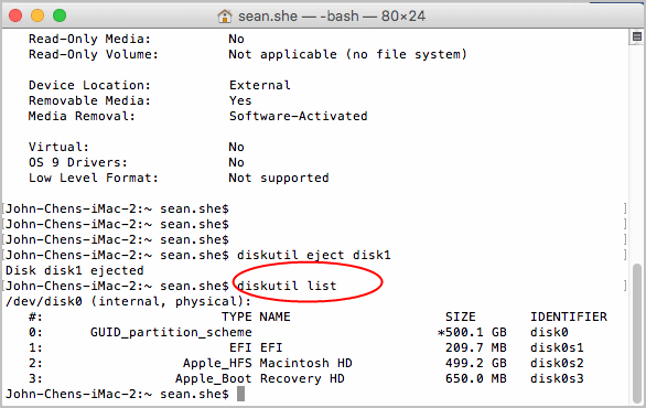 réparer le disque dur qui ne s'affiche pas dans le Terminal 5