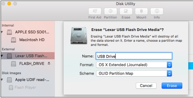 changer le format du disque