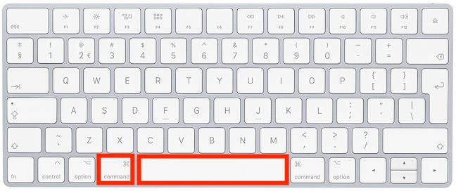 Appuyez sur commande et sur la touche espace pour ouvrir le terminal
