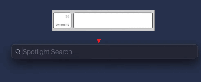 Ouvrez la recherche Spotlight