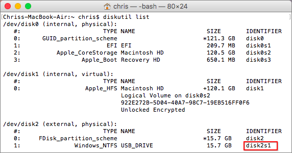 Monter un disque NTFS sur Mac via NTFS 3G
