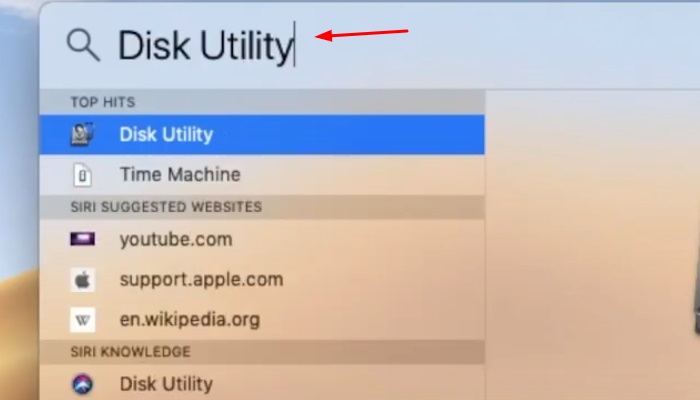 ouvrir l'utilitaire de disque sur mac