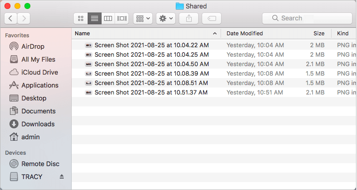Ouvrir un volume ou un dossier sur Mac