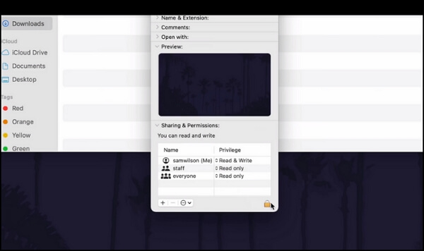 cliquez sur le bouton