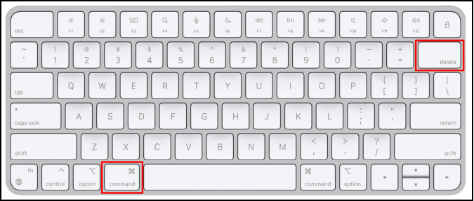 raccourci pour supprimer des fichiers du disque dur externe Seagate sur Mac