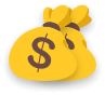 Icône de récompense en espèces de grande taille